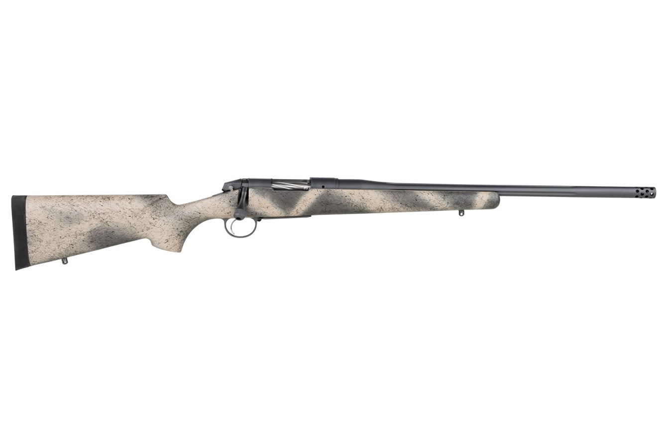 BERGARA Premier Highlander 308 Winchester Bolt-Action Rifle with Woodland Camo Stock