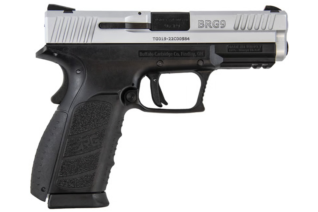 BRG USA BRG9 Elite 9mm Semi-Auto Pistol with Black Chrome Finish 