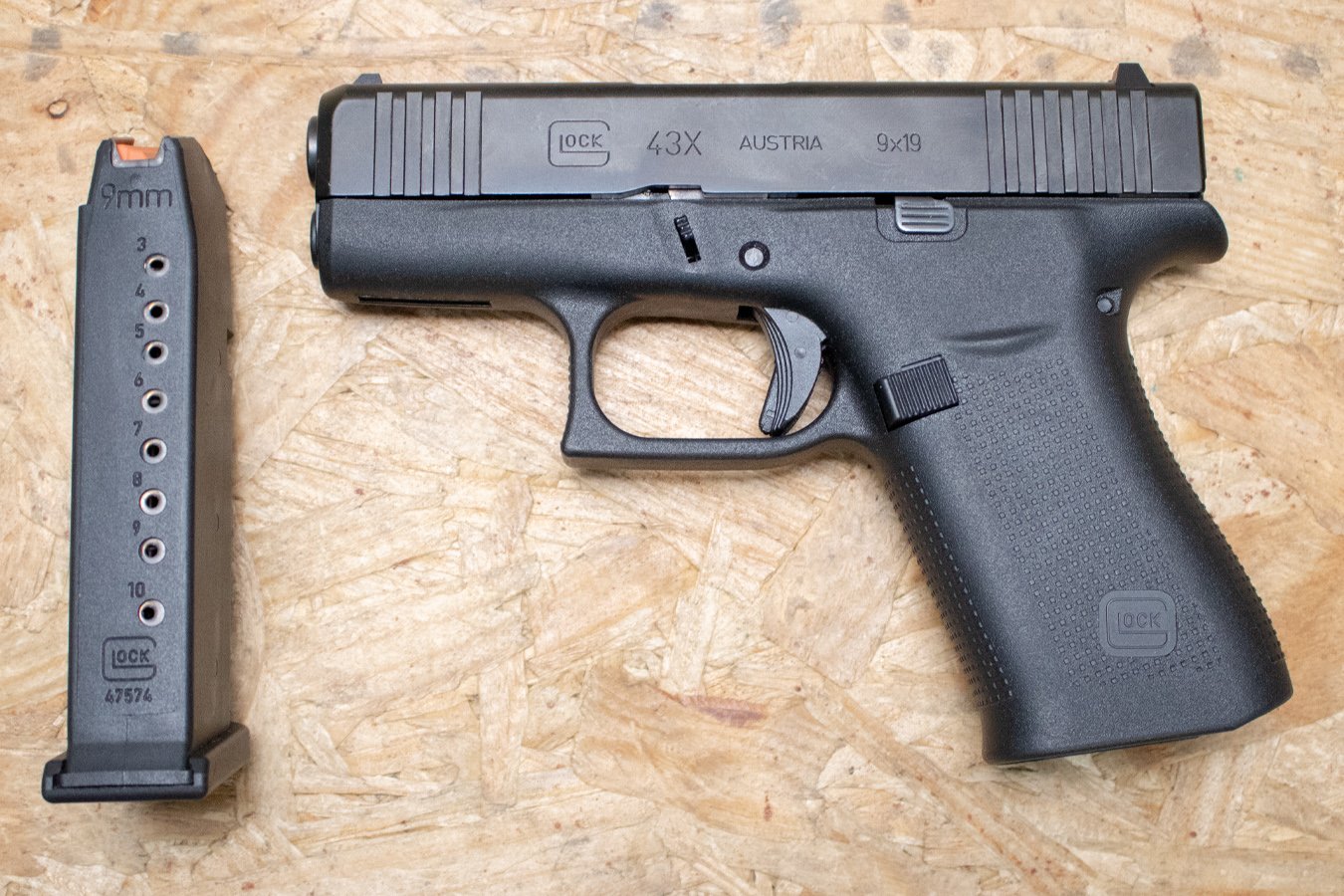GLOCK 43X 9mm Police Trade-In Pistol with 10-Round Magazine