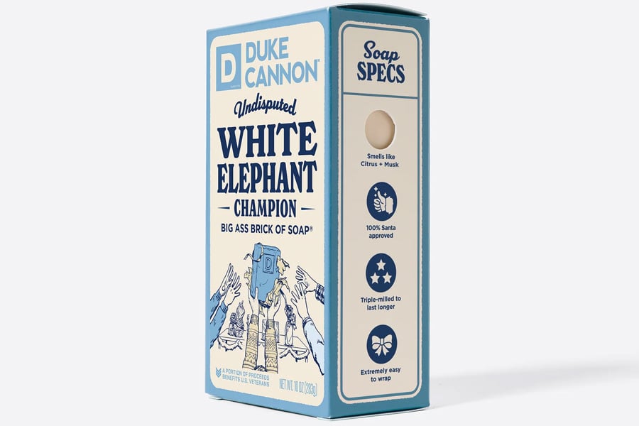 Duke Cannon Big Ass Brick of Soap White Elephant Champion