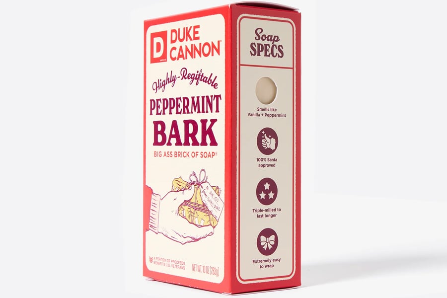 Duke Cannon Big Ass Brick of Soap Peppermint Bark