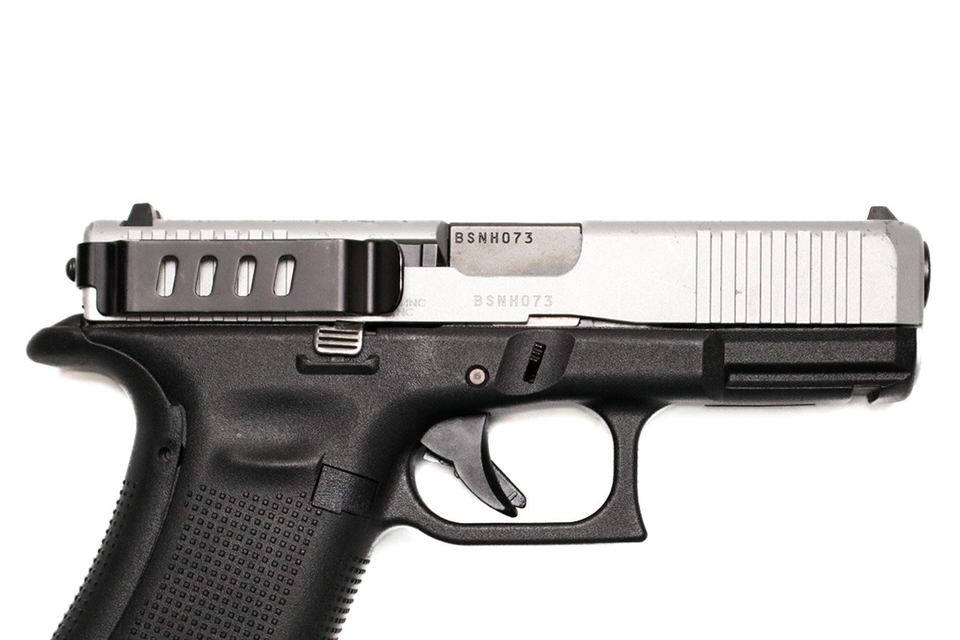 GLOCK 45 9mm Police Trade-In Pistol with Stainless Slide