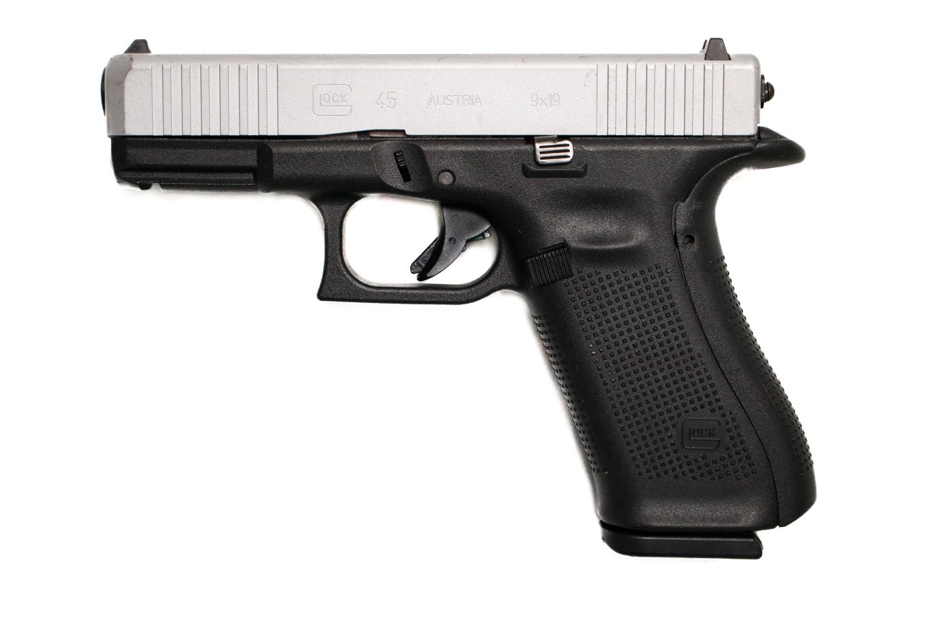 GLOCK 45 9mm Police Trade-In Pistol with Stainless Slide