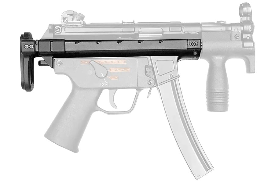 BRUGGER AND THOMET Telescopic Stock for MP5-K Black 5 Position