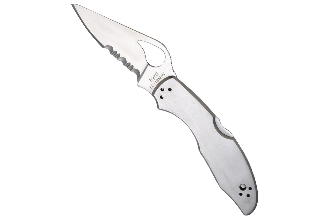 SPYDERCO Byrd Meadowlark 2 Lockback Knife - Silver