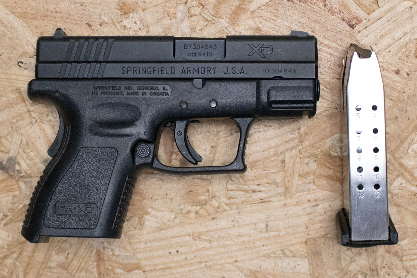 SPRINGFIELD XD-9 Sub-Compact 9mm Police Trade-In Pistol