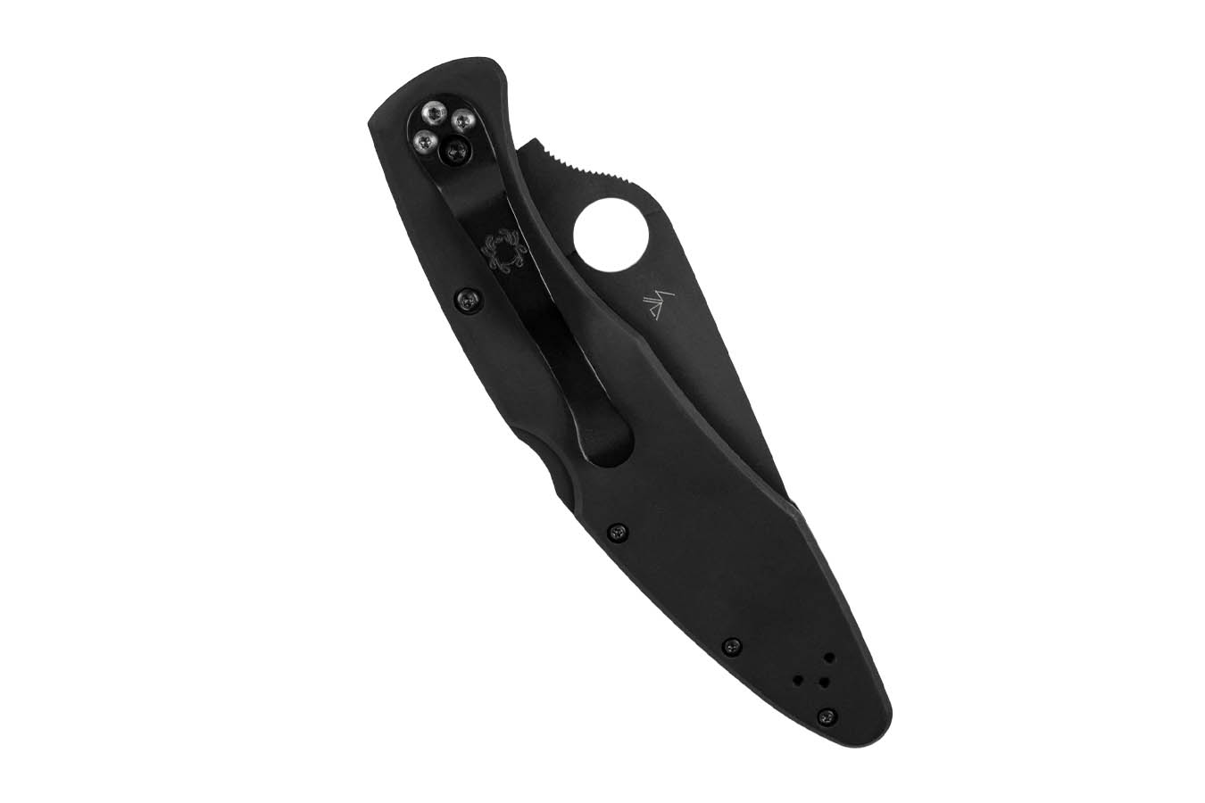 Spyderco Police Model Black Stainless Black Blade Folding Blade