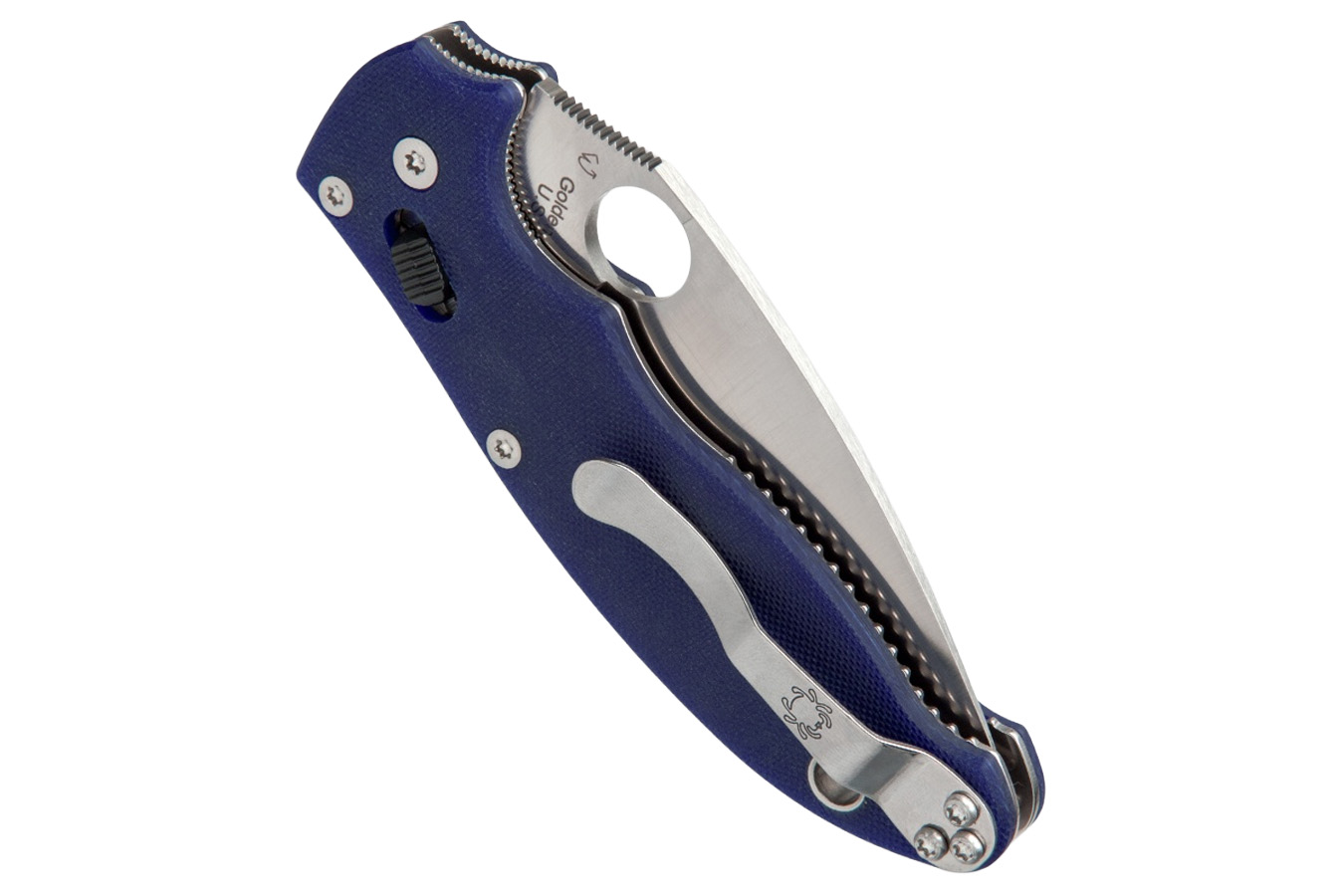Spyderco Manix 2 G-10 Folding Pocket Knife - Dark Blue