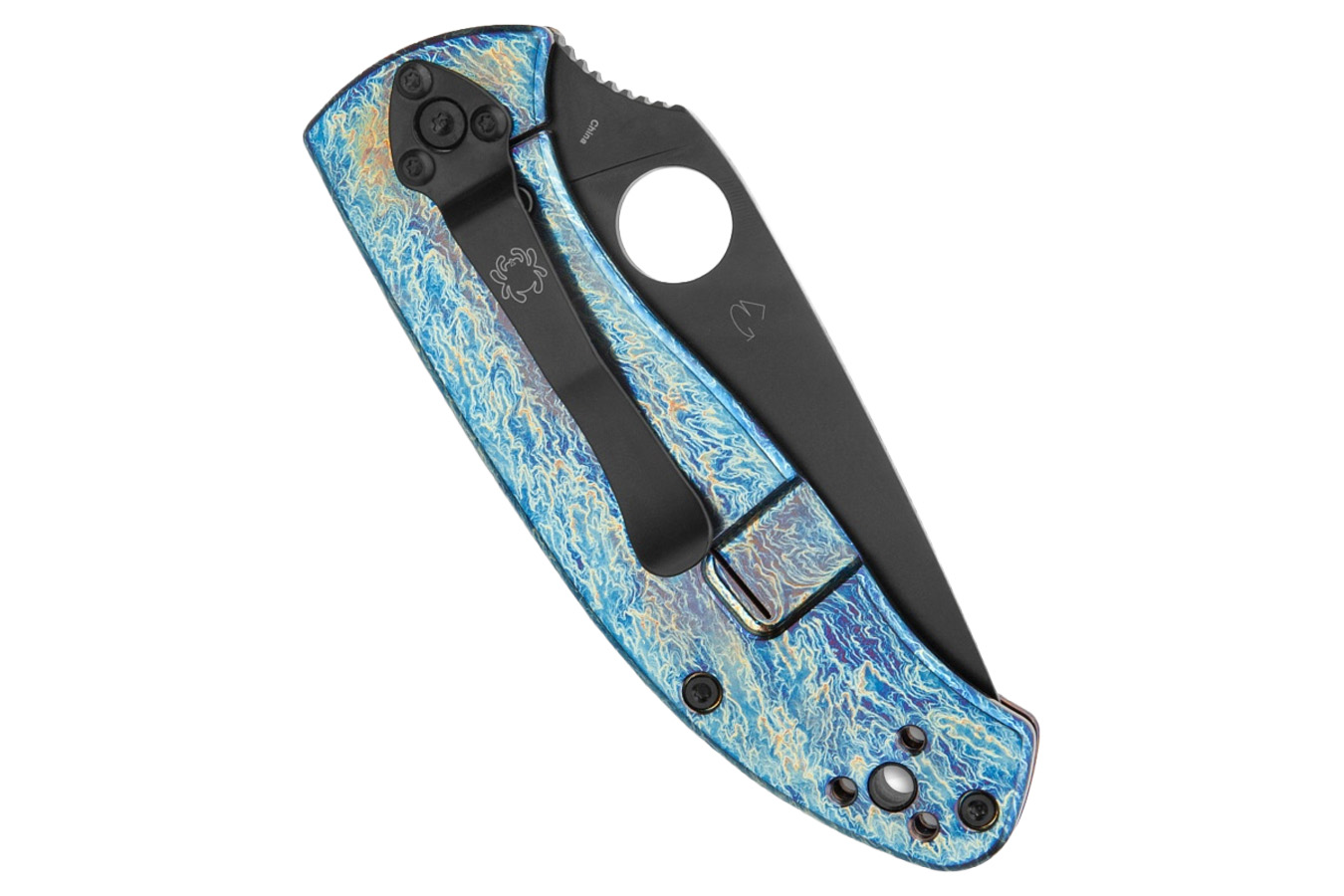 Spyderco Tenacious R.I.L. Folding Pocket Knife - Black/Blue