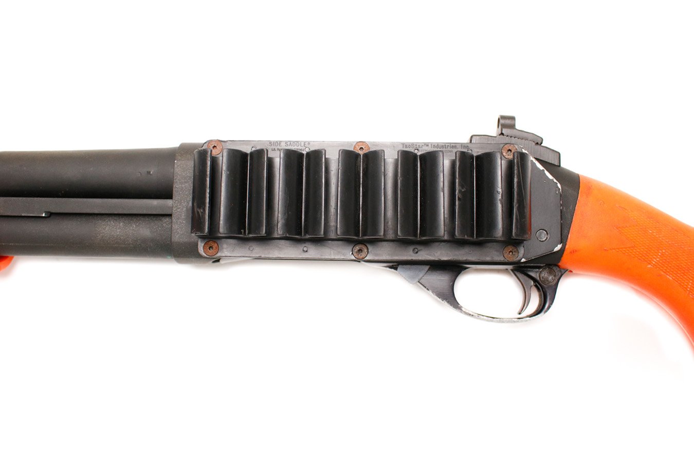 REMINGTON 870 Express Magnum 12GA Police Trade-In with Orange Grip/Stock