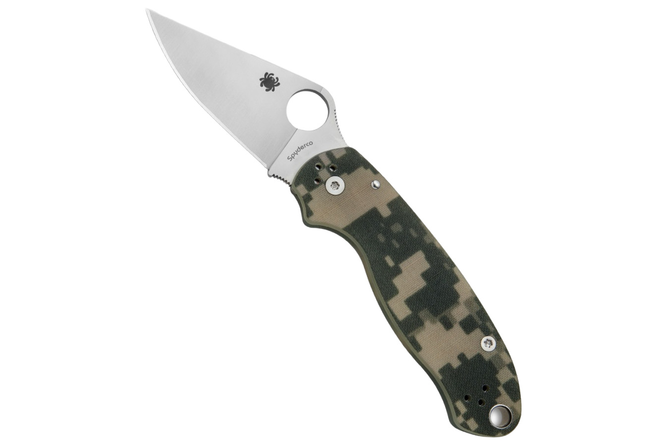 Spyderco Para 3 Compression Lock Folding Pocket Knife - Camo
