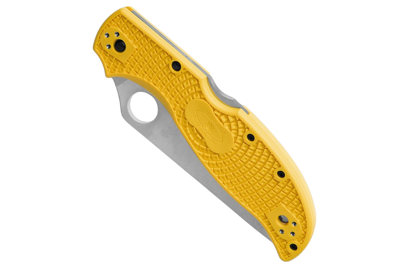 Spyderco Stretch 2 XL Lightweight Folding Pocket Knife - Salt Yellow