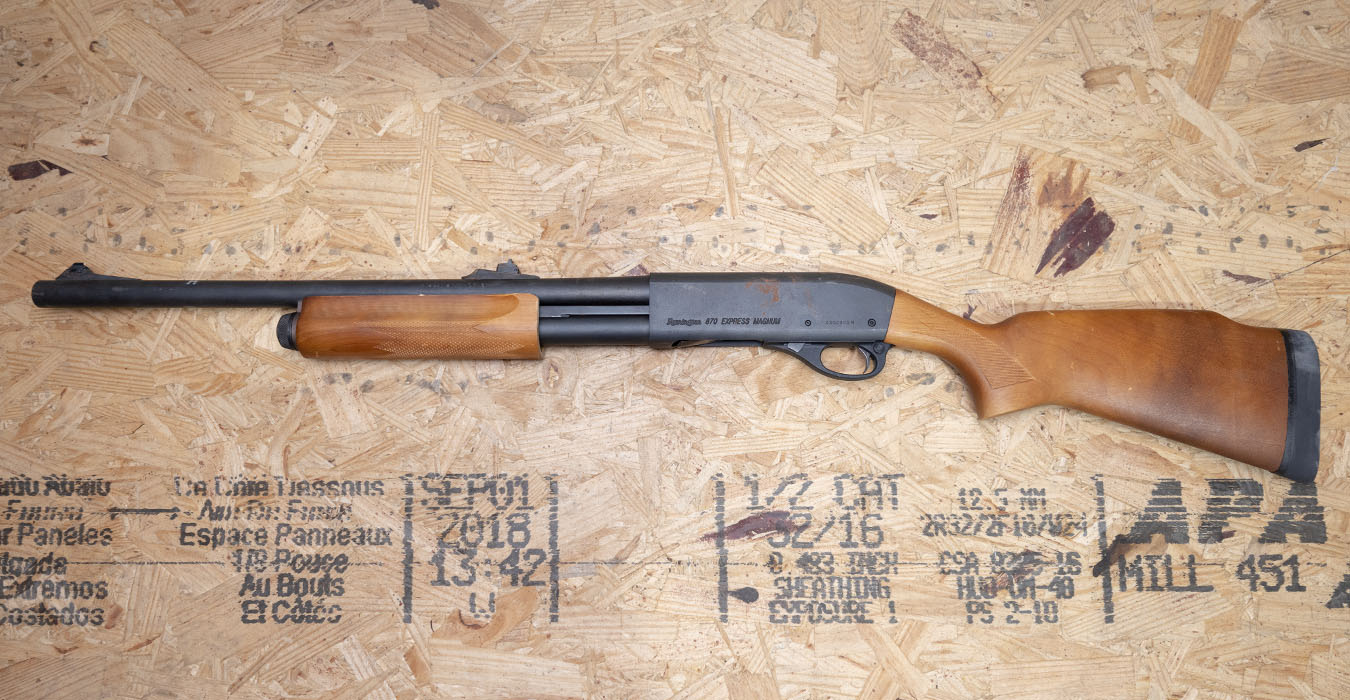 REMINGTON 870 Express Magnum 12 Gauge Police Trade Shotgun with Rifle Sights