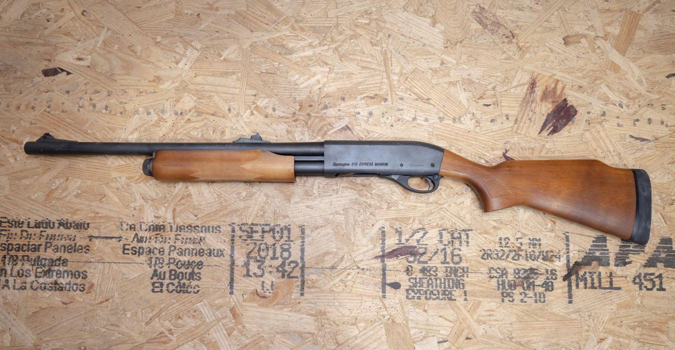 REMINGTON 870 Express Magnum 12 Gauge Police Trade Shotgun with Rifle Sights