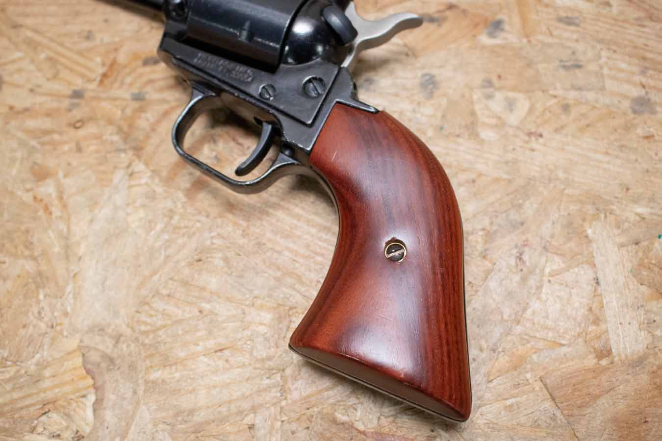 HERITAGE Rough Rider 22LR Single-Action Police Trade-In Revolver with Wood Grips