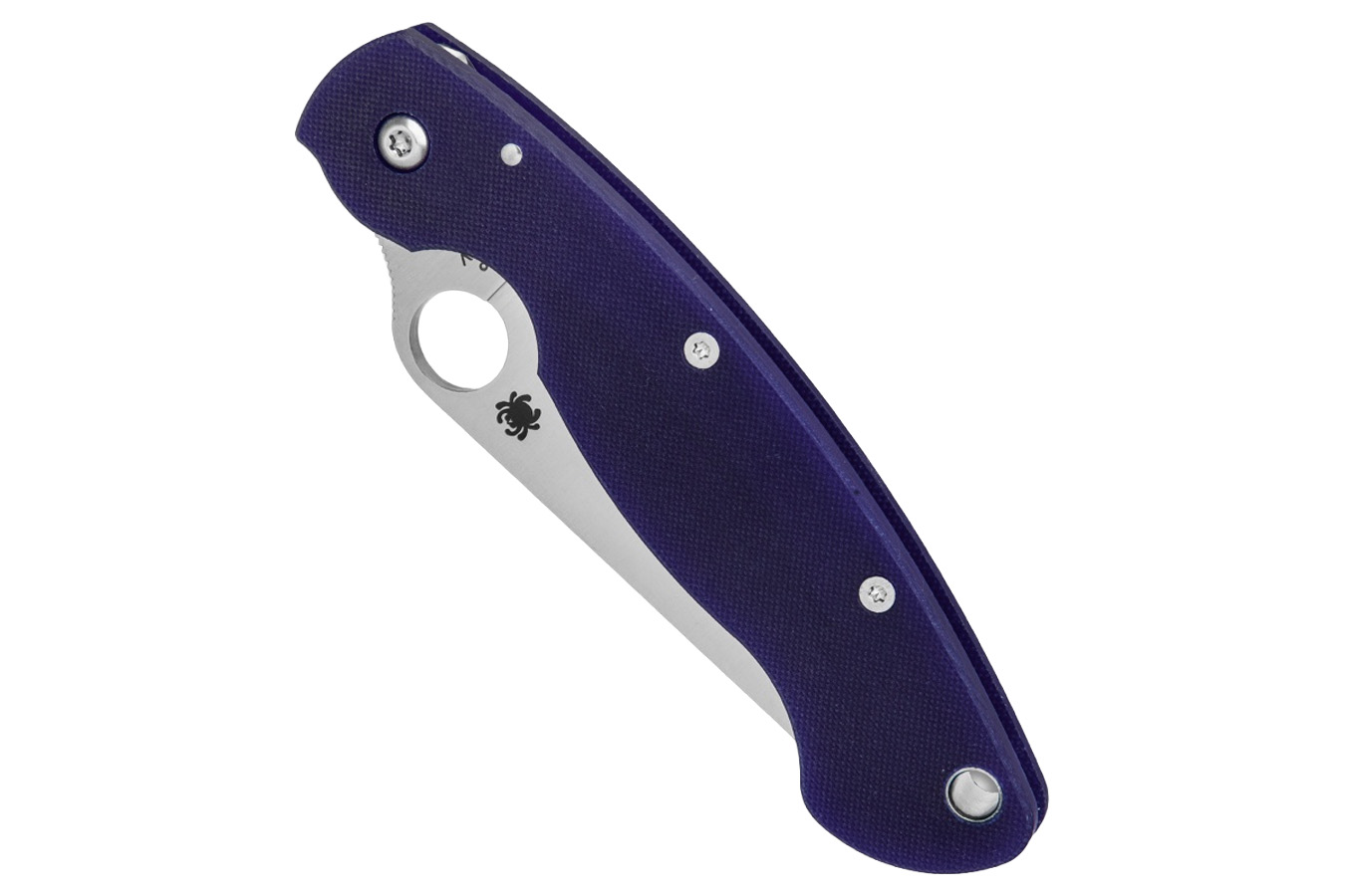 SPYDERCO Military Folding Pocket Knife - Dark Blue