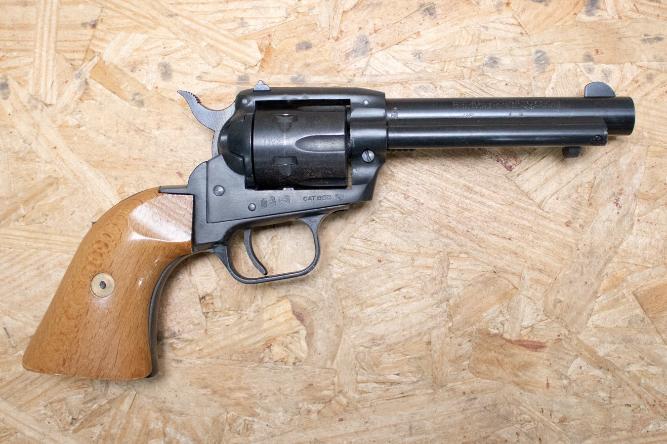 TANFOGLIO TA-76 22LR Single-Action Police Trade-In Revolver with Wood Grips