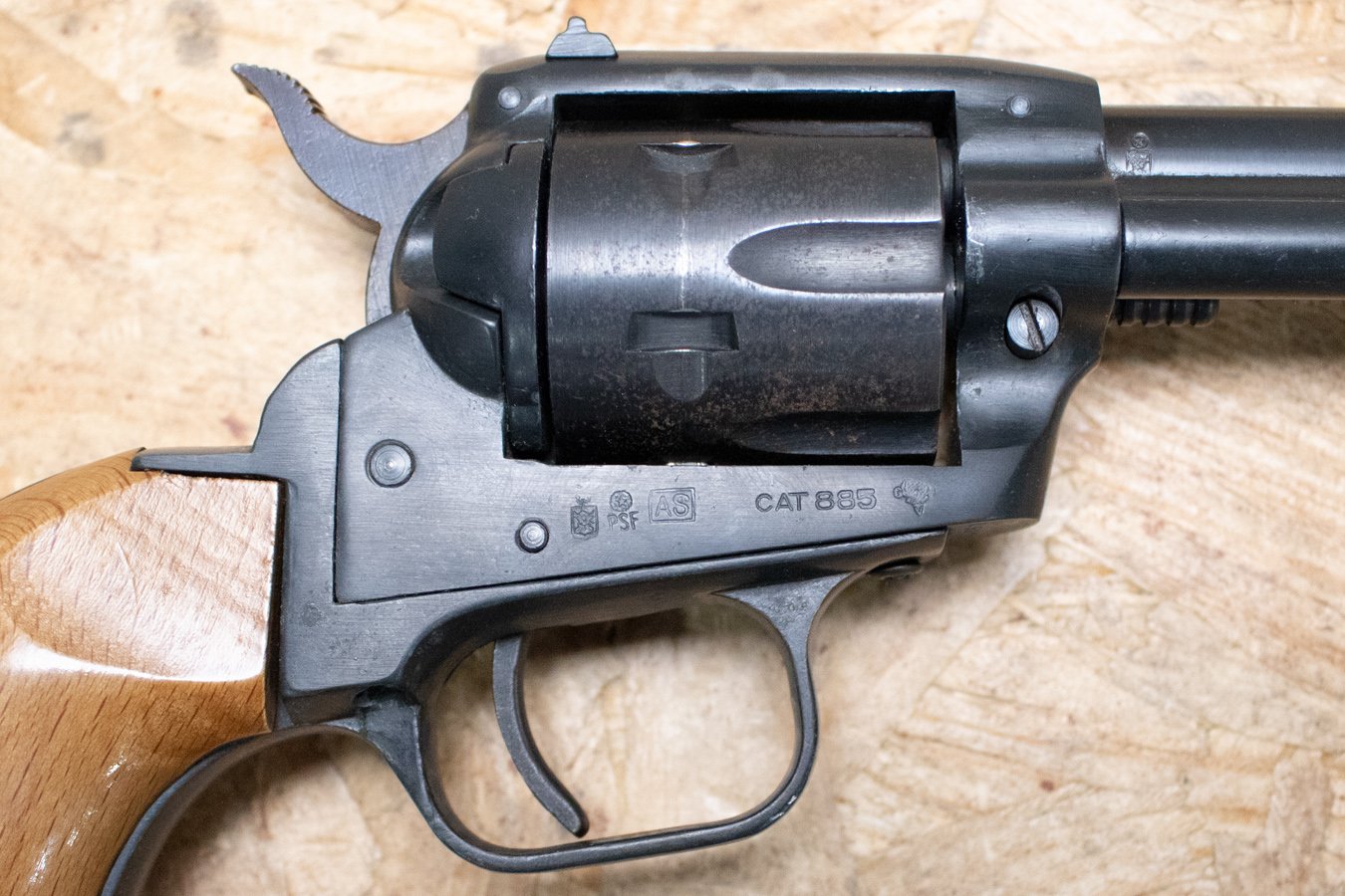 TANFOGLIO TA-76 22LR Single-Action Police Trade-In Revolver with Wood Grips