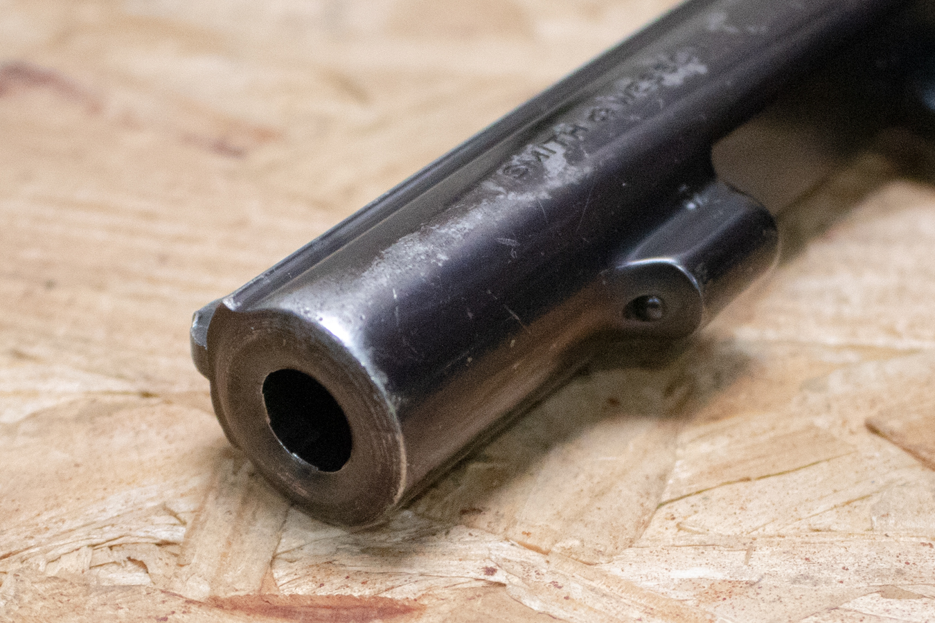 SMITH AND WESSON Model 10-1 38 Special Police Trade-In Revolver with Heavy Barrel, Rubber Grips