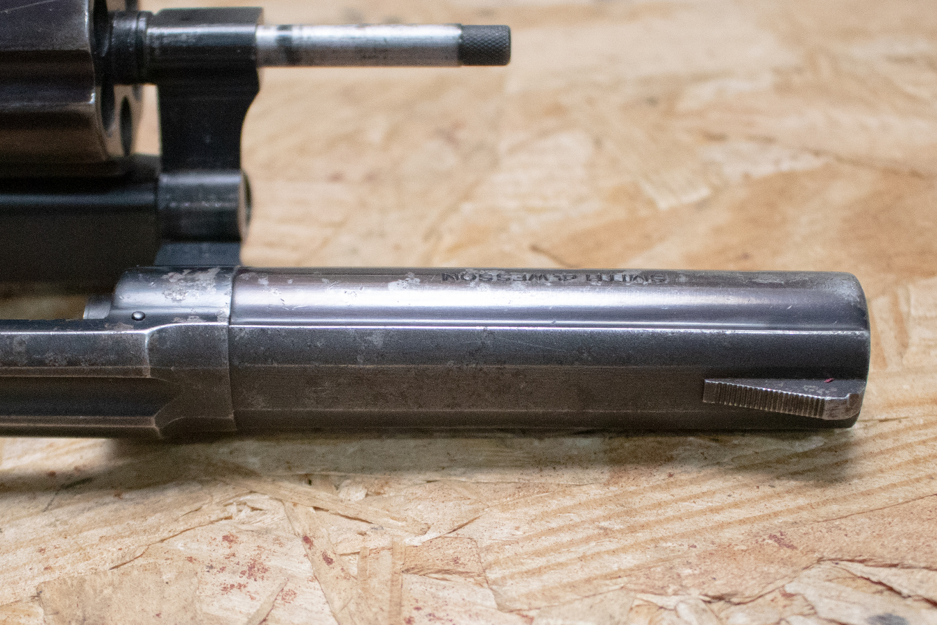 SMITH AND WESSON Model 10-1 38 Special Police Trade-In Revolver with Heavy Barrel, Rubber Grips