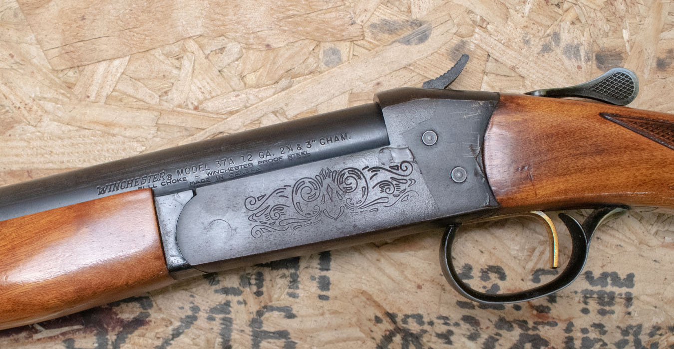 WINCHESTER FIREARMS Model 37A 12-Gauge Police Trade-In Shotgun, Break-Open Action