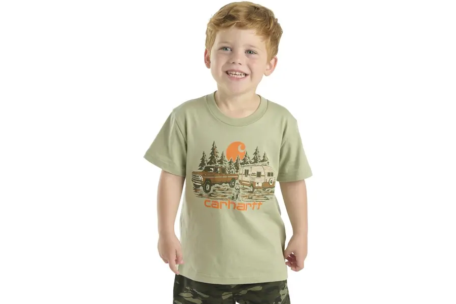Carhartt Kids Toddler Boys Short-Sleeve Camping T-Shirt