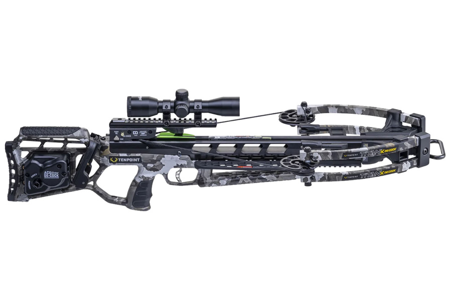 Ten Point Titan X De-Cock Silent ACUdraw Vektra Pro-View 400 Scope Camo