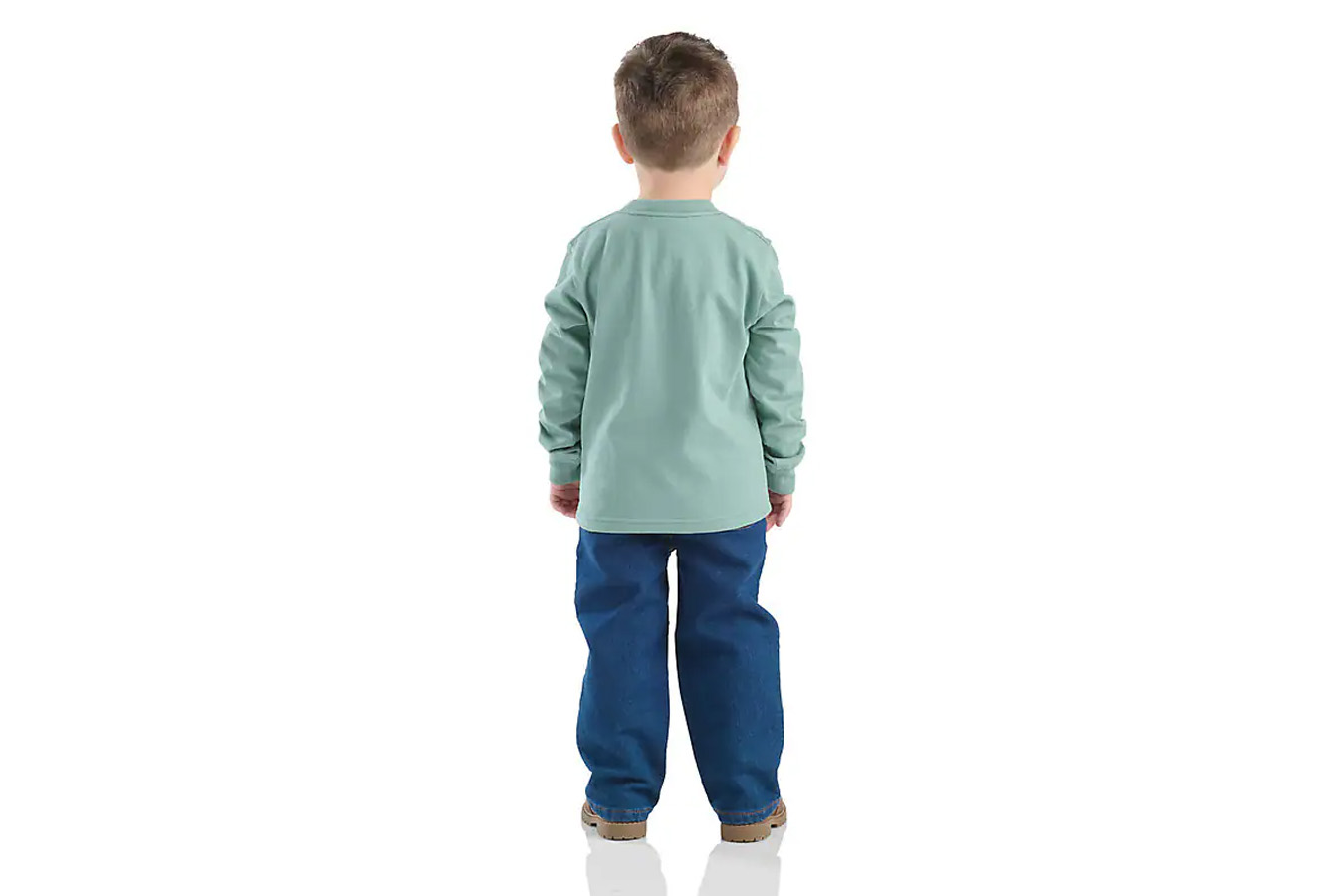 Carhartt Kids Boys 2-Piece Long Sleeve Dog T-Shirt and Denim Pant Set (Toddler)