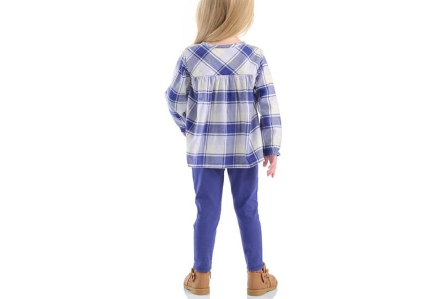 Carhartt Kids Long-Sleeve Flannel Top and Legging Set - Girls