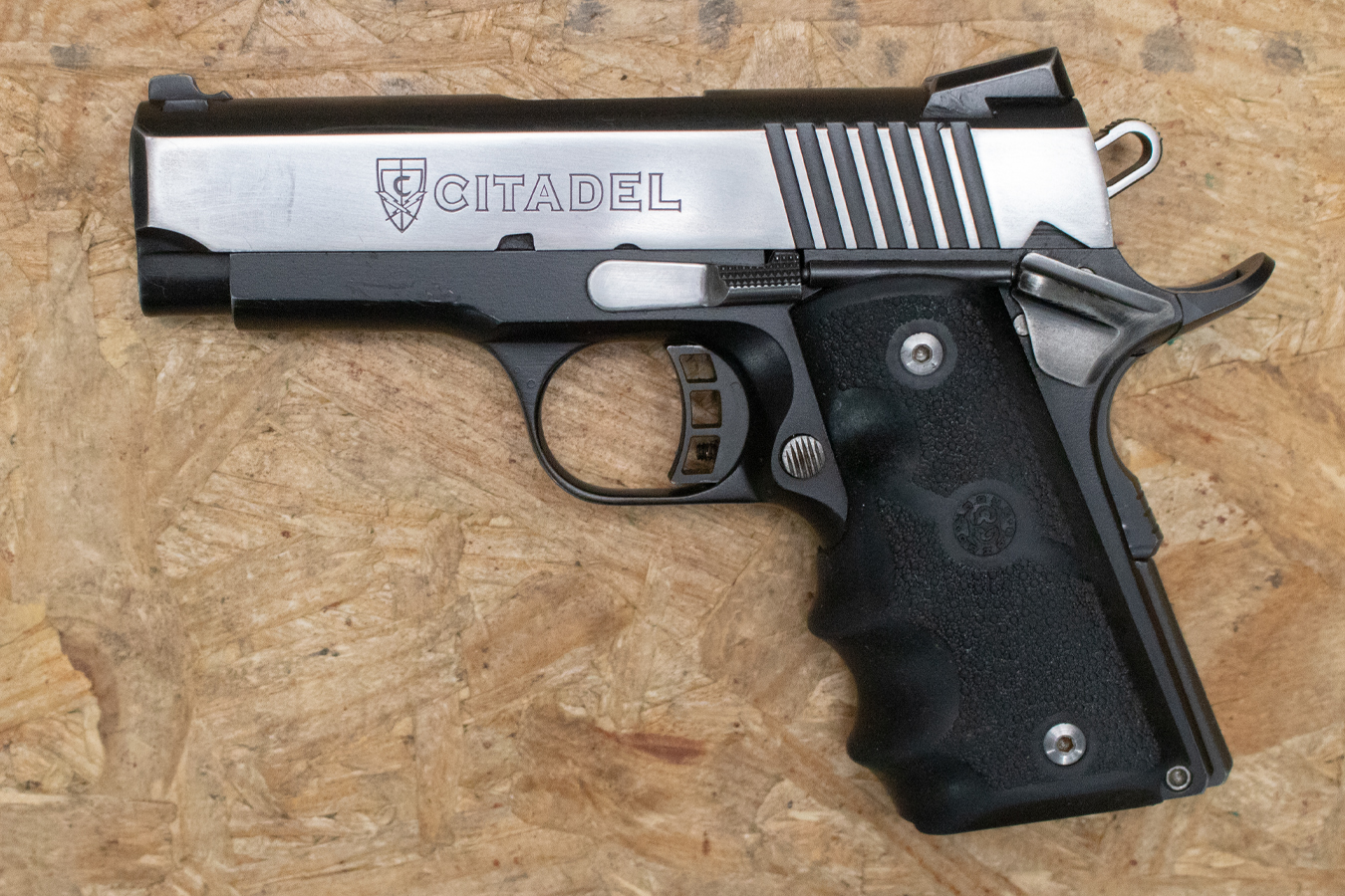 CITADEL M1911-A1CS 45ACP Compact Police Trade-In Pistol with Hogue Grips (Magazine Not Included)