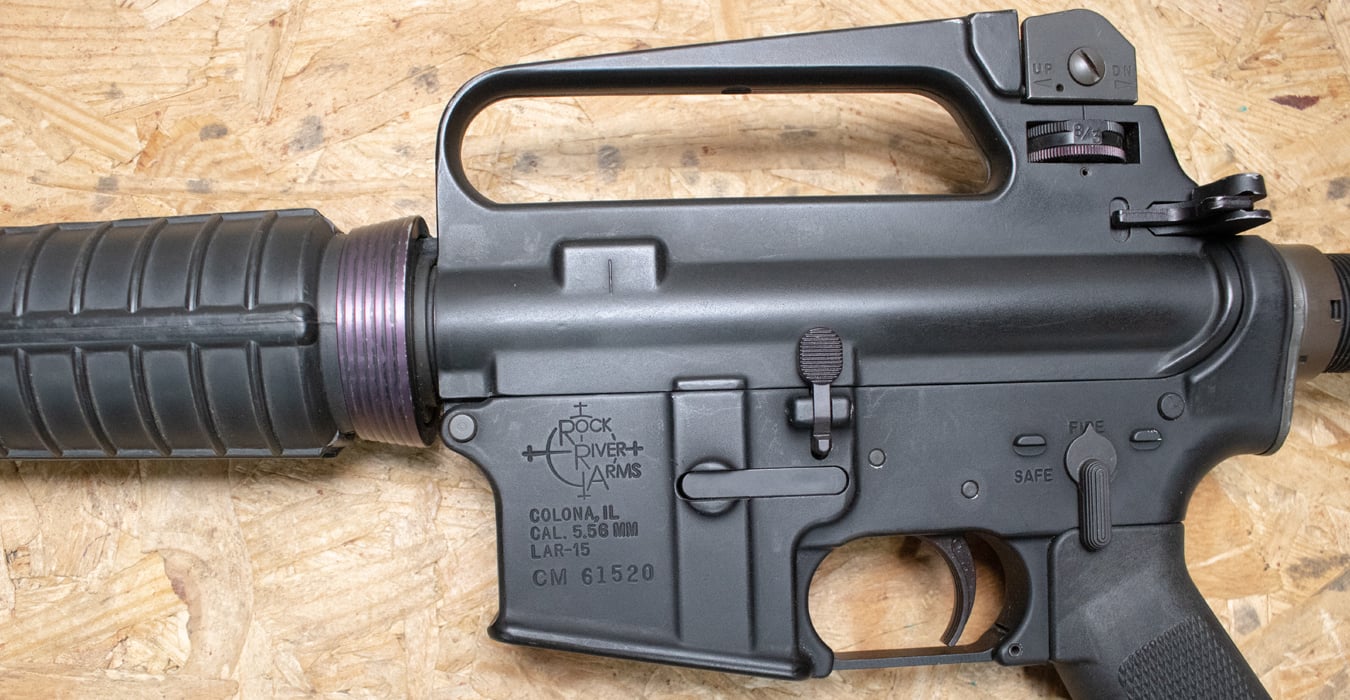 ROCK RIVER ARMS LAR-15 5.56mm Police Trade-In Rifle with Telescoping Stock (Magazine Not Included)