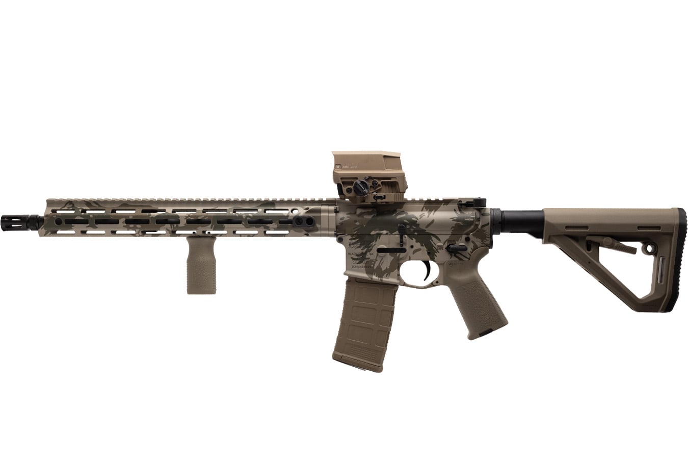 DANIEL DEFENSE DDM4 V7 5.56 NATO Semi-Automatic Rifle with Vortex Optic and Rodesian Camo Finish