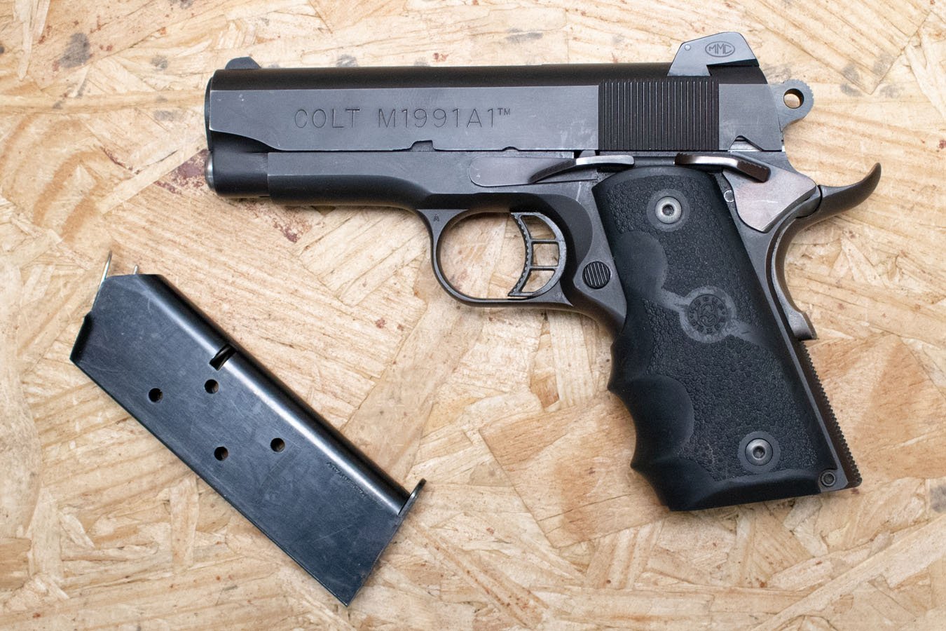 COLT M1991A1 45 ACP Police Trade-In Compact Pistol w/Hogue Grips, Ambi Safety