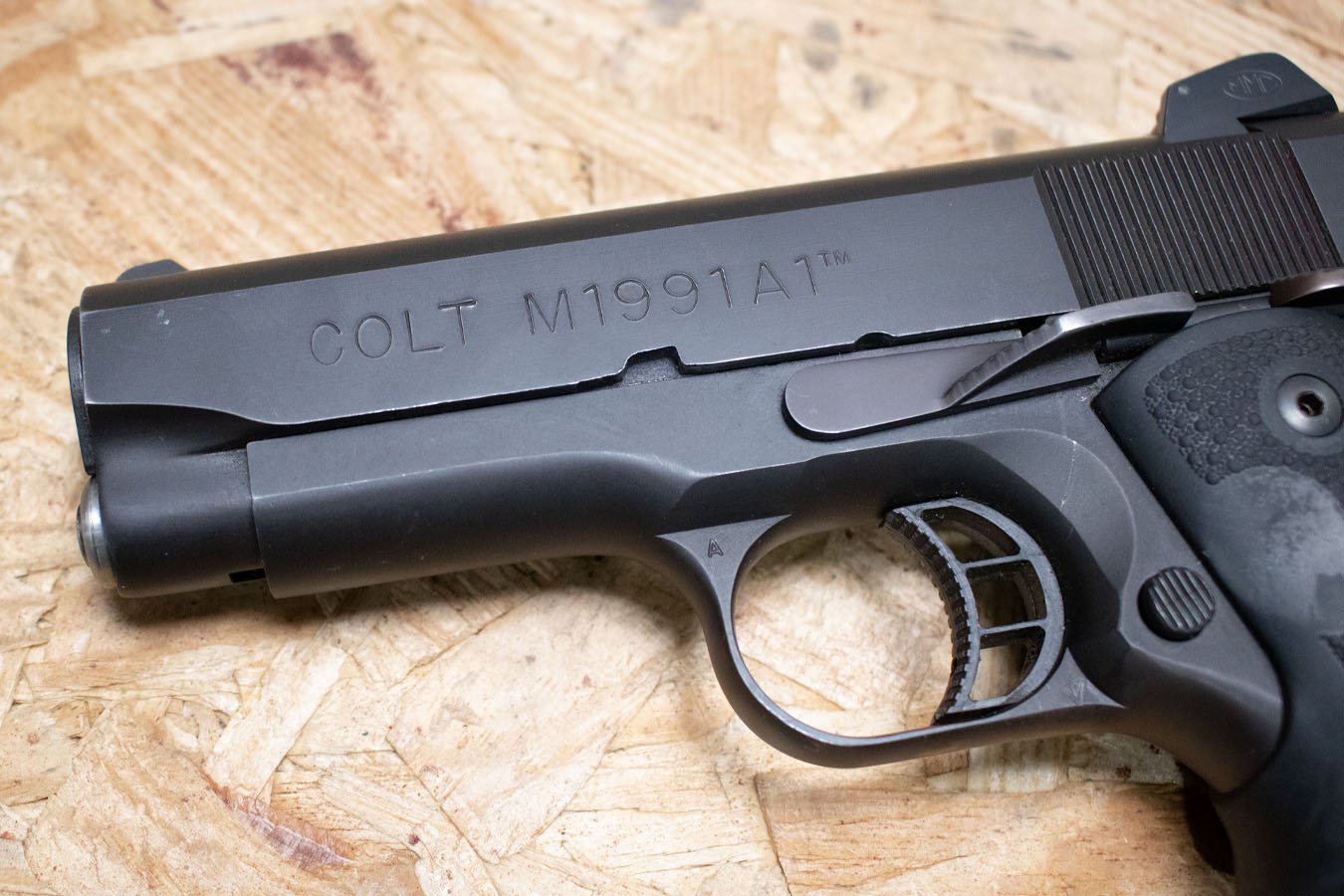 COLT M1991A1 45 ACP Police Trade-In Compact Pistol w/Hogue Grips, Ambi Safety