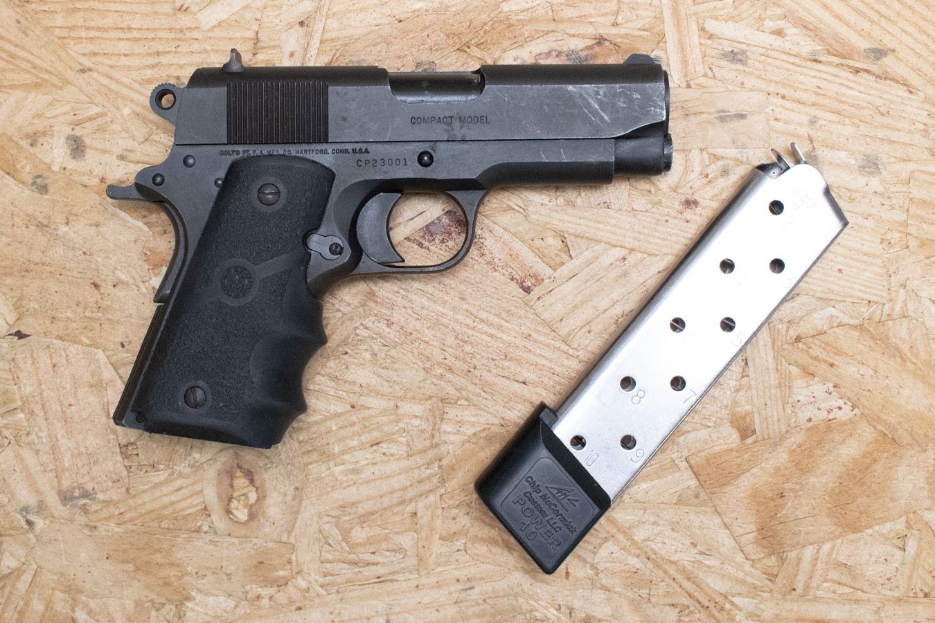 COLT M1991A1 45 ACP Police Trade-In Compact Pistol with Extended Magazine