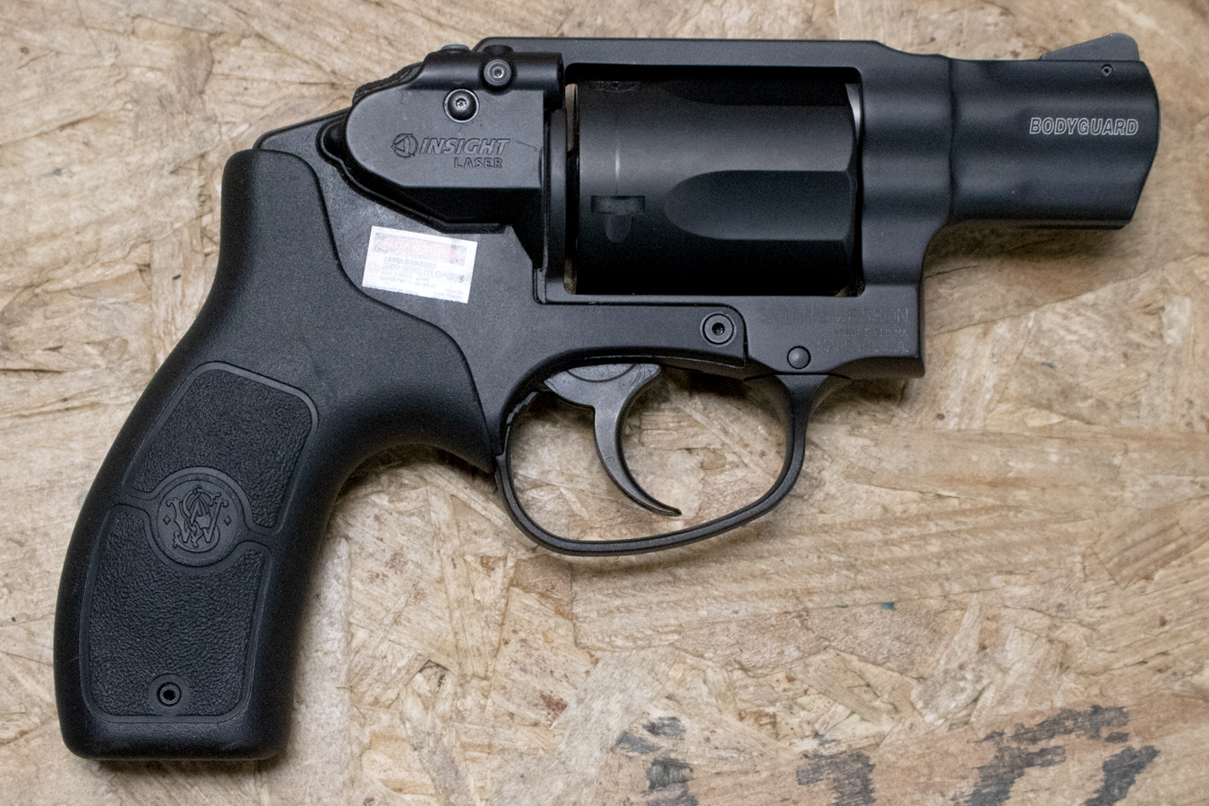 SMITH AND WESSON Bodyguard 38 Special+P Police Trade-In Revolver with Laser and Holster
