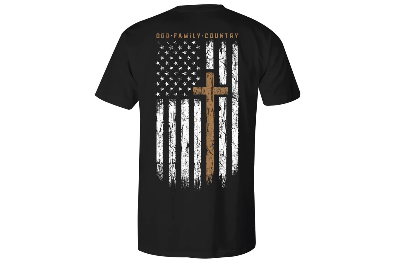 Howitzer God Family Country Short Sleeve T-Shirt - Black