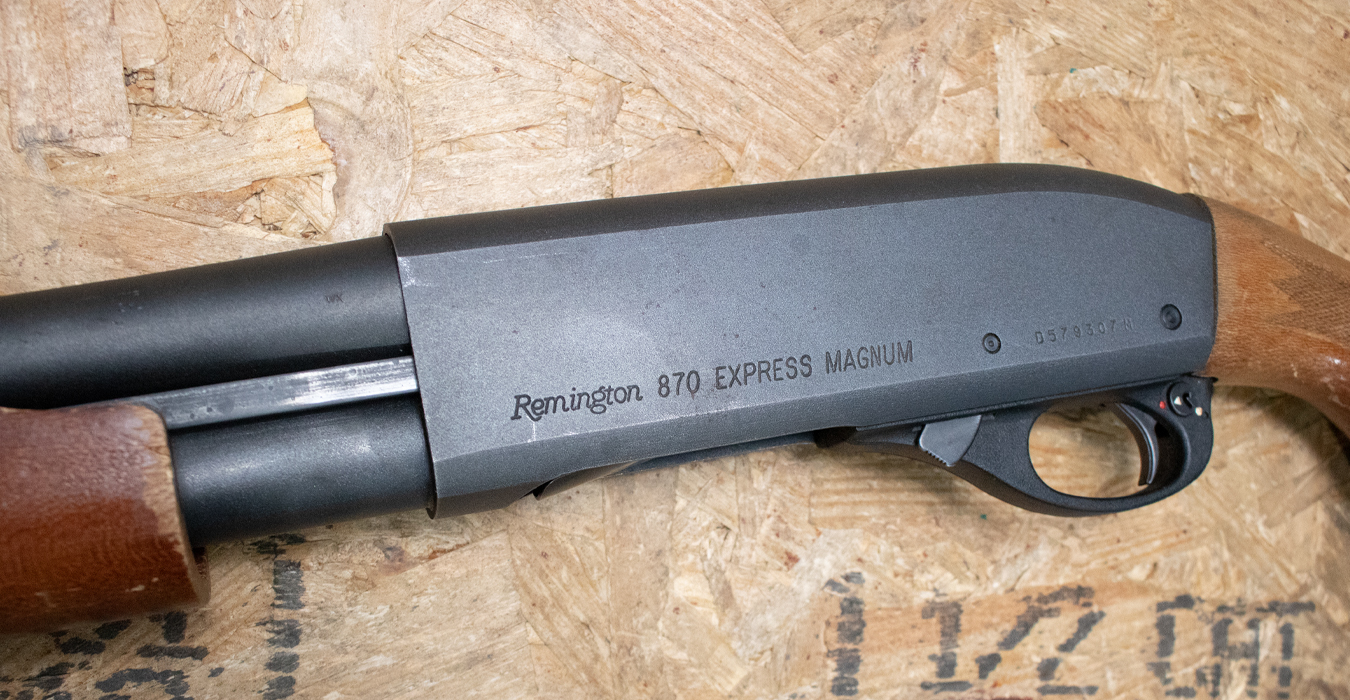 REMINGTON 870 Express Magnum 12 Gauge Police Trade Shotgun with Rifle Sights