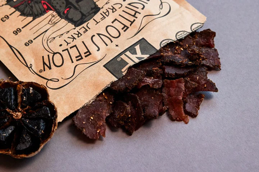 Righteous Felon Darth Garlic Biltong Beef Jerky 2oz