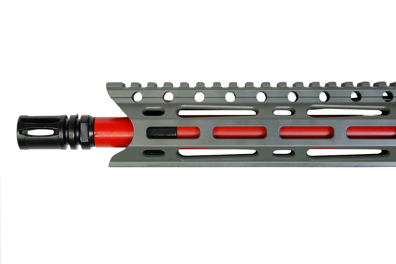 DIAMONDBACK FIREARMS DB-15 5.56 NATO Semi-Auto Pistol with Jungle Green Finish, Red Accents and SBA3 Brace