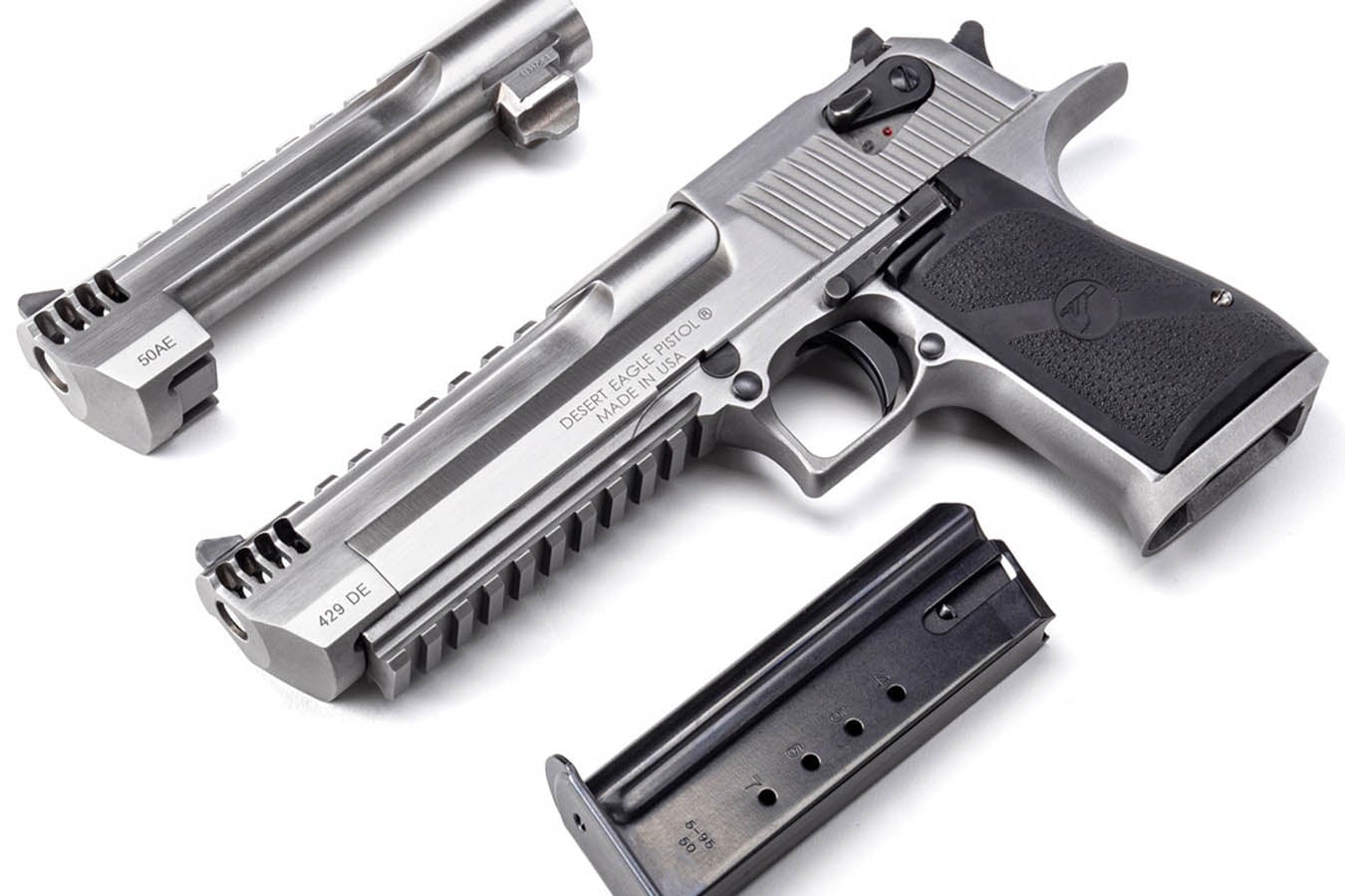Magnum Research Desert Eagle Mark XIX 50 AE/.429 ED Stainless Dual Deagle Combo