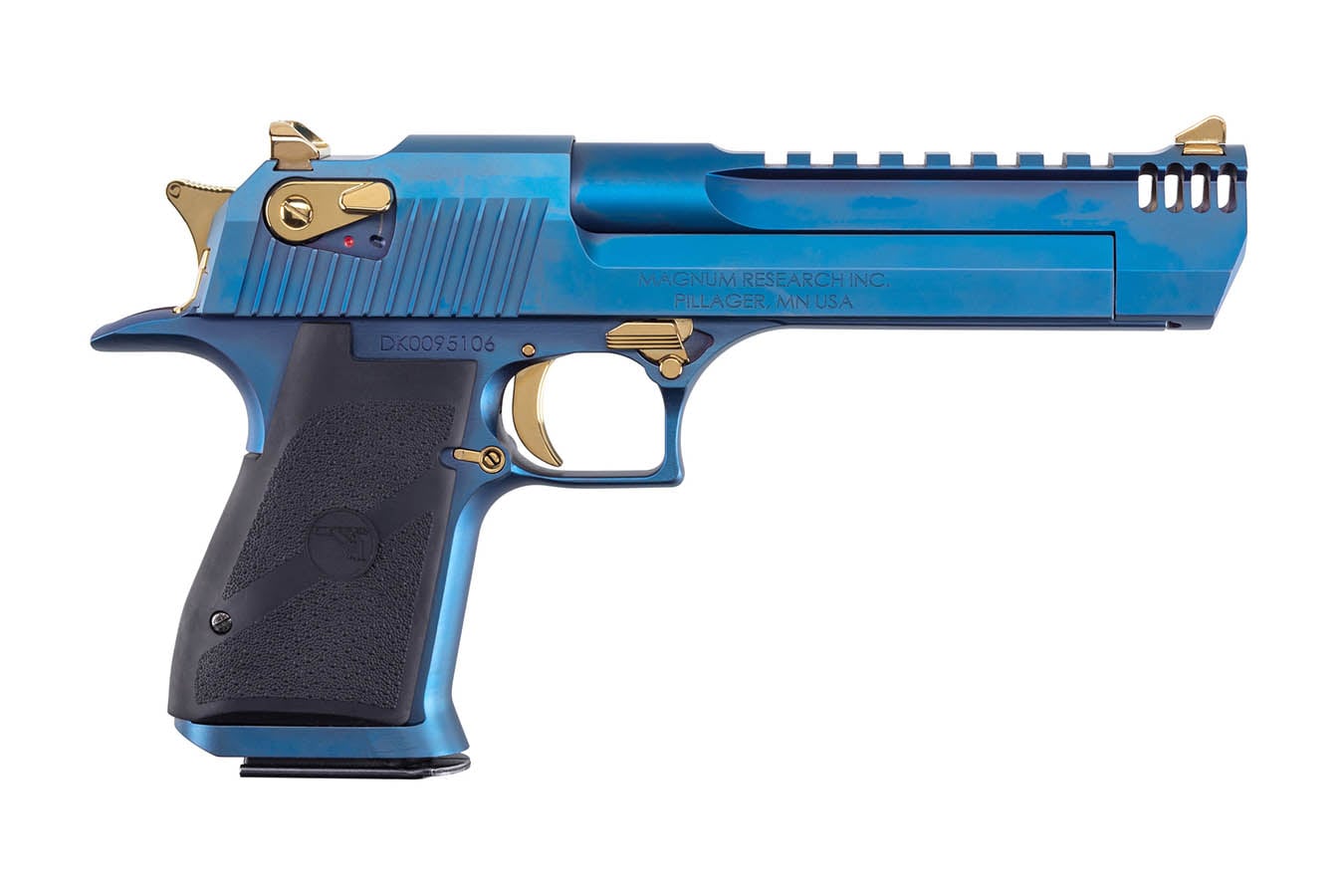 Magnum Research Desert Eagle Mark XIX 50 AE Semi-Auto Pistol with Blue/Titanium Gold Finish