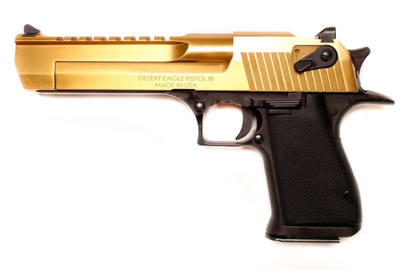 MAGNUM RESEARCH Desert Eagle 50AE Brushed Gold Factory Blemished Pistol