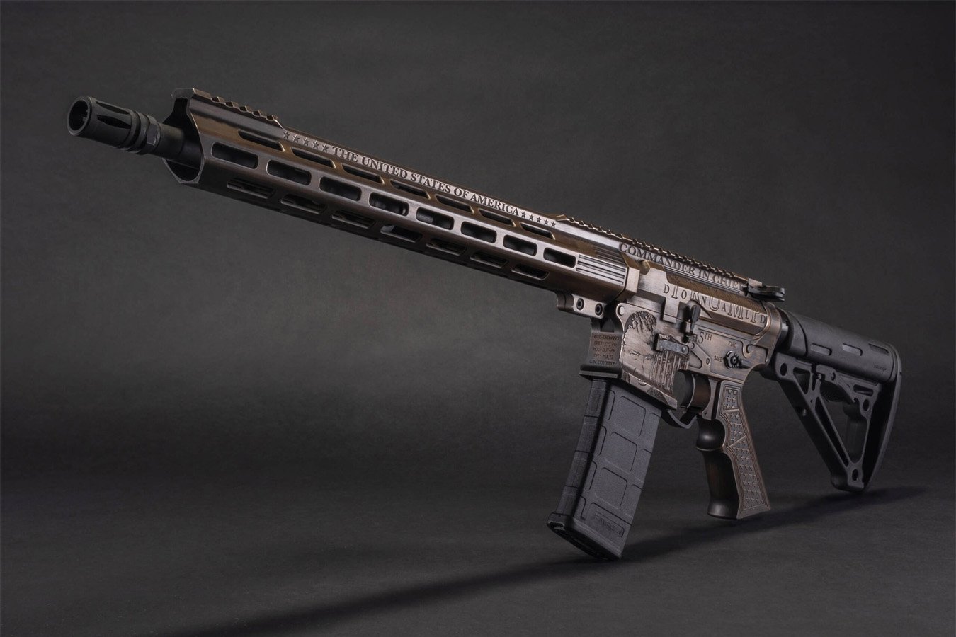 AUTO ORDNANCE Commander in Chief 5.56 NATO Custom Donald Trump Keep America Great AR-15 Rifle