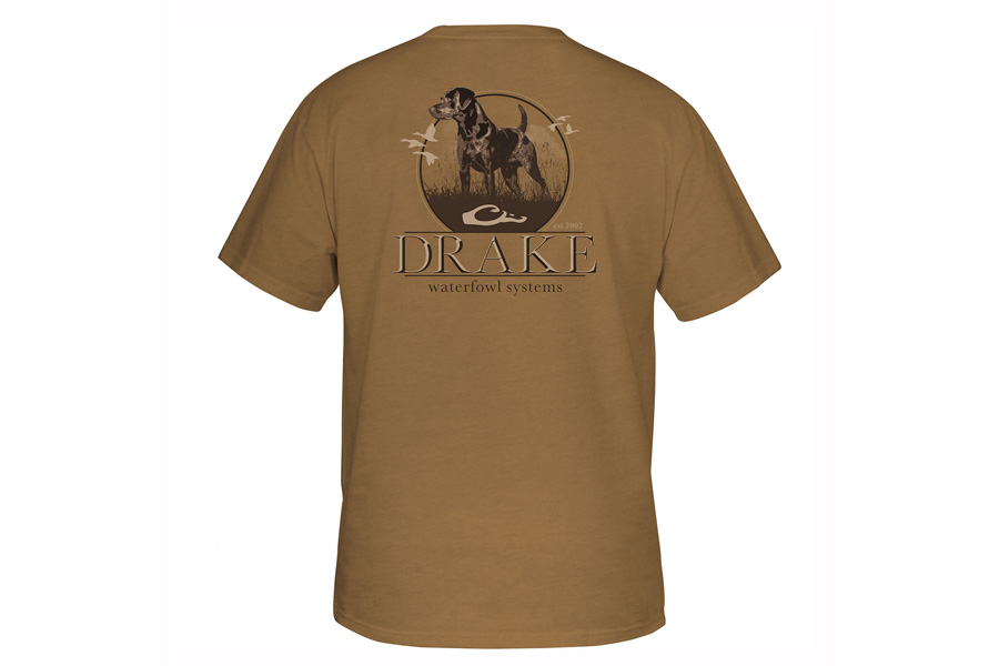 Drake Waterfowl Sys Standing Black Lad Short Sleeve Tee