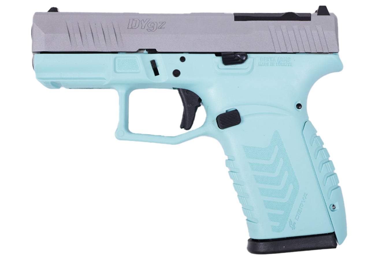 DERYA FIREARMS DY9Z Optic-Ready 9mm Semi-Auto Pistol with Blue/Silver Two-Tone Finish