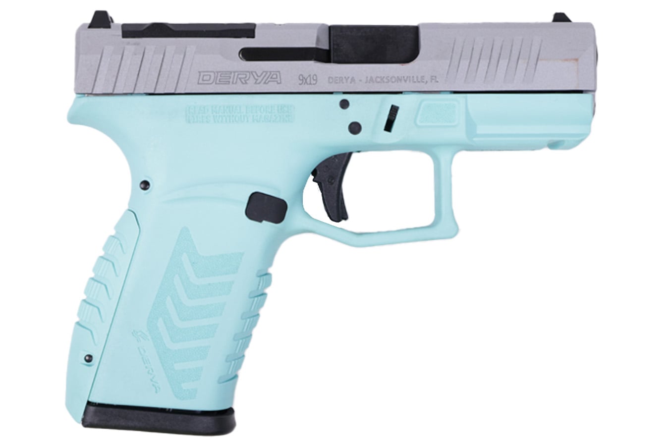 DERYA FIREARMS DY9Z Optic-Ready 9mm Semi-Auto Pistol with Blue/Silver Two-Tone Finish