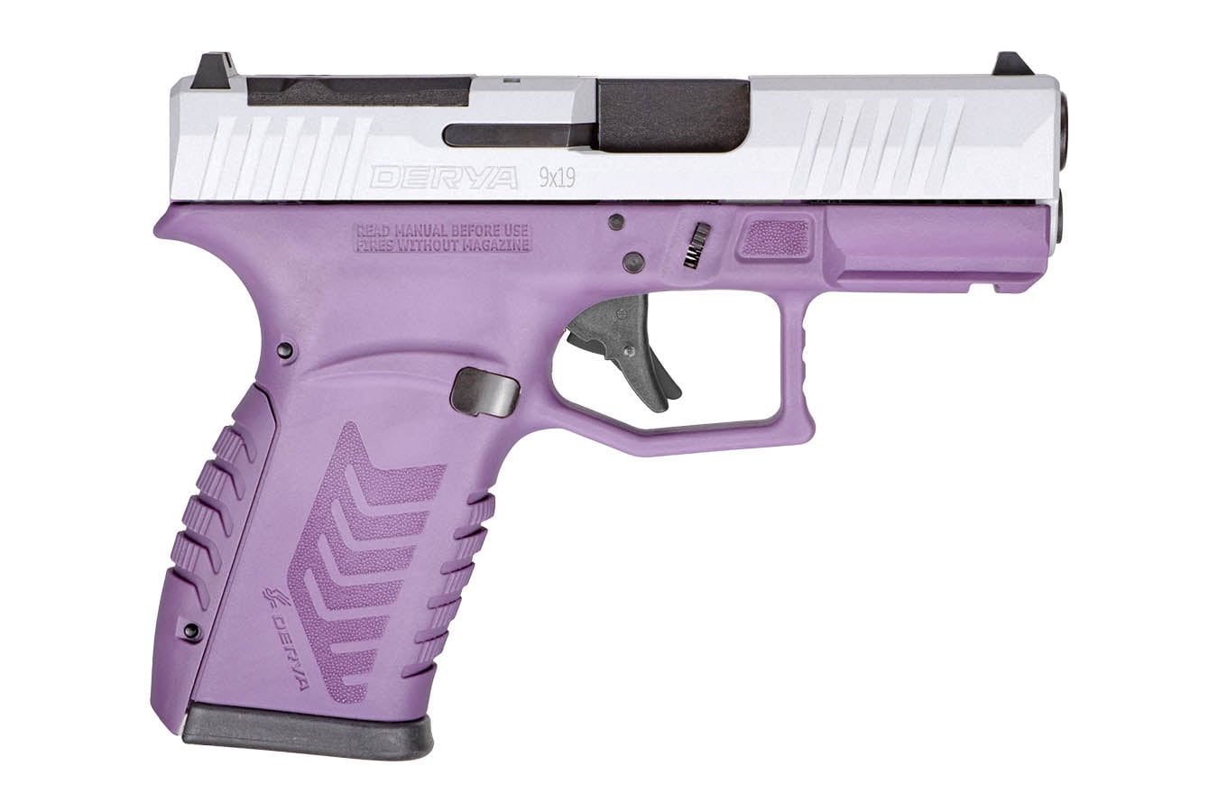 DERYA FIREARMS DY9Z Optic-Ready 9mm Semi-Auto Pistol with Purple/Silver Two-Tone Finish