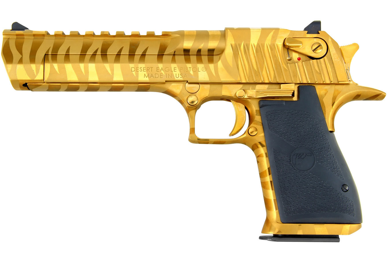 Desert Eagle 44 Mag Mark Xix Titanium Gold With Tiger Stripes