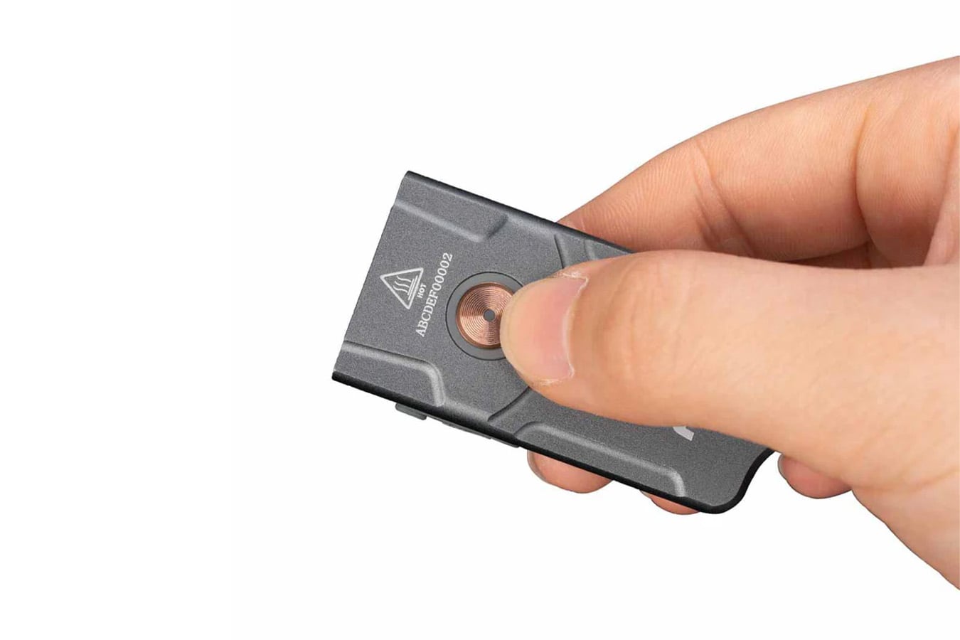 Fenix E03R V2.0 Keychain Flashlight - Steel Blue